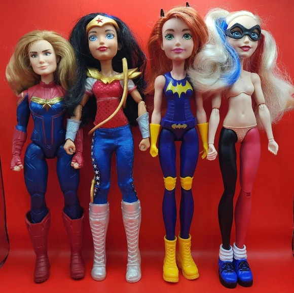DC Comics Other - Mattel DC Super Hero Girls Captain Marvel Batgirl Wonder Woman Harley Quinn Doll